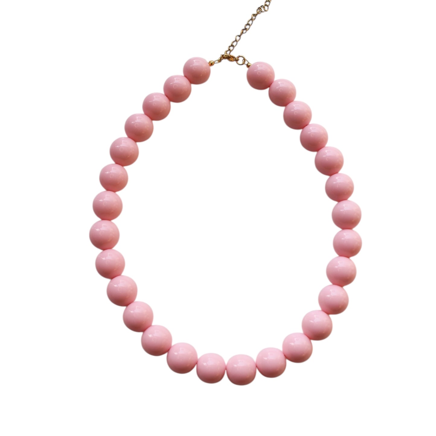 Light pink beads necklace