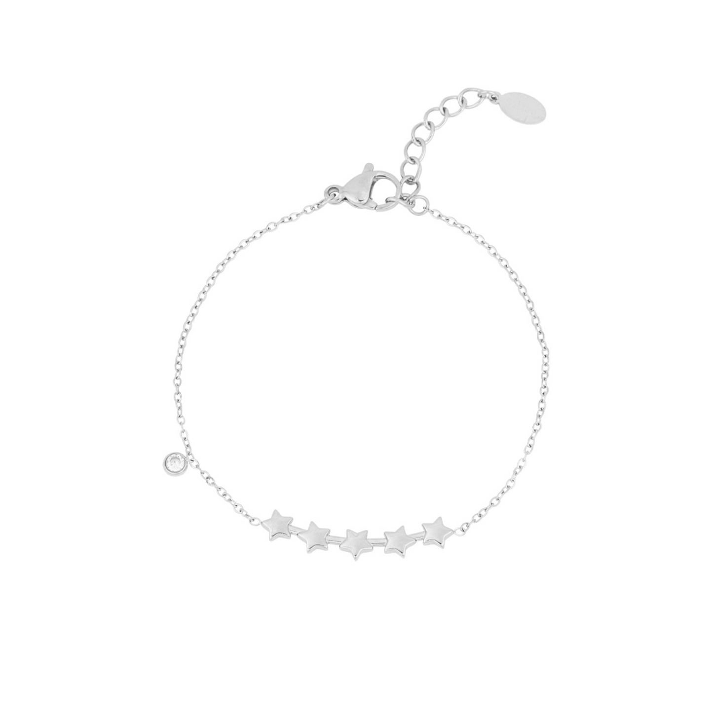 Sparkle star armband zilver