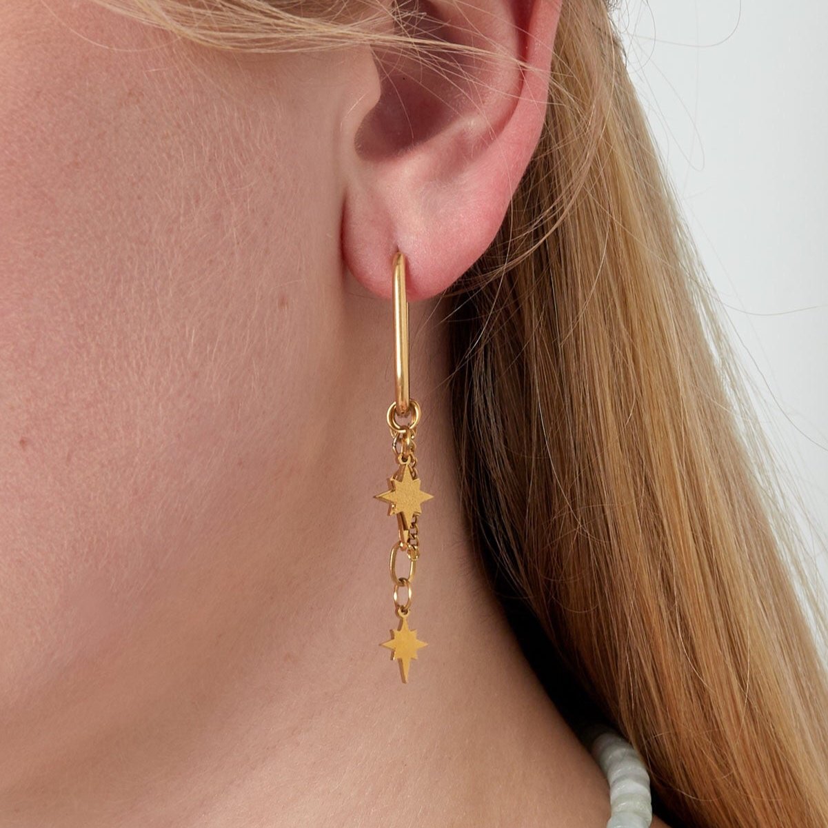 Earrings starry sky