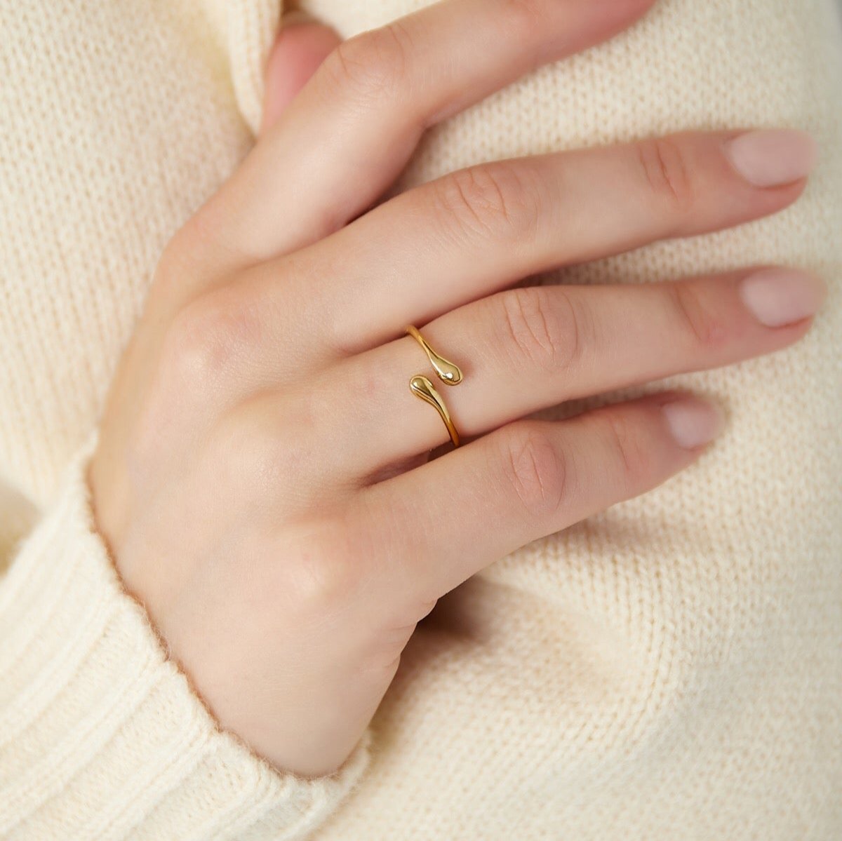 Basic open ring goud