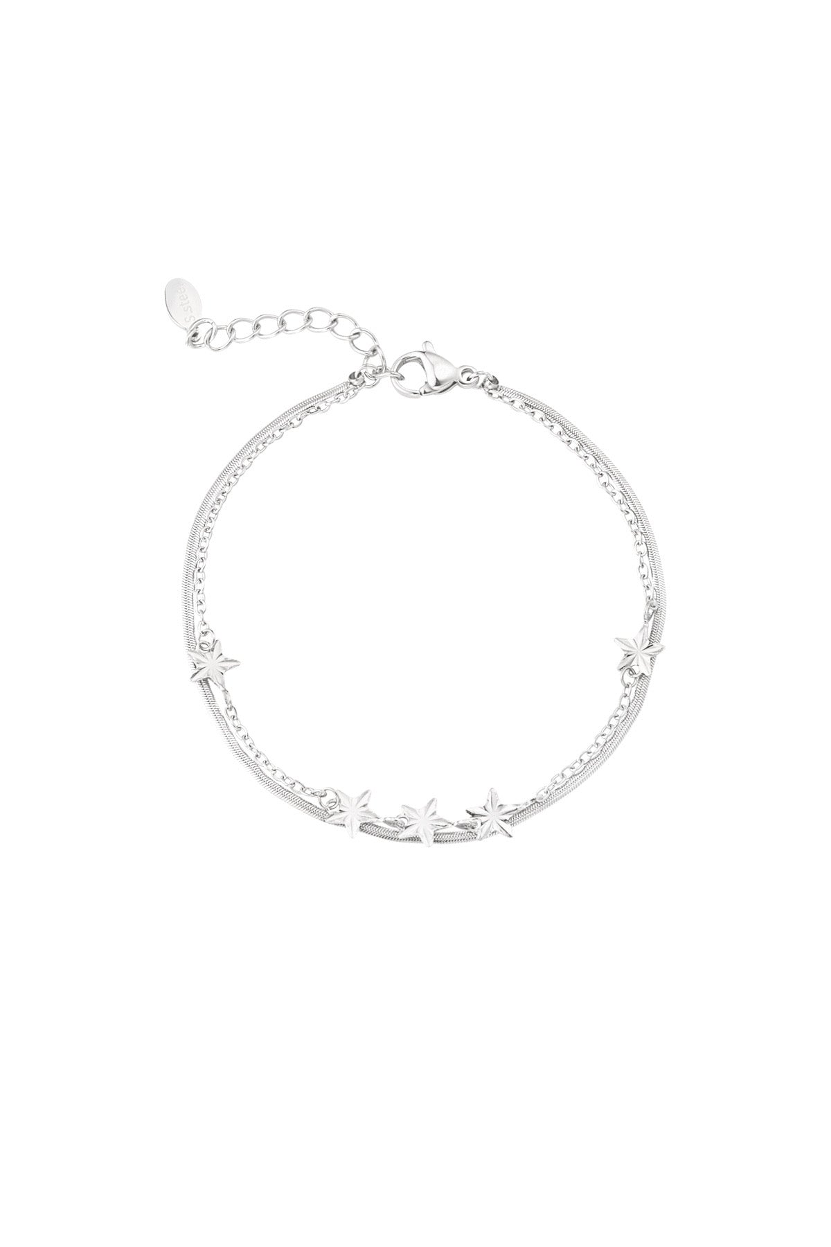 Starry layers bracelet zilver