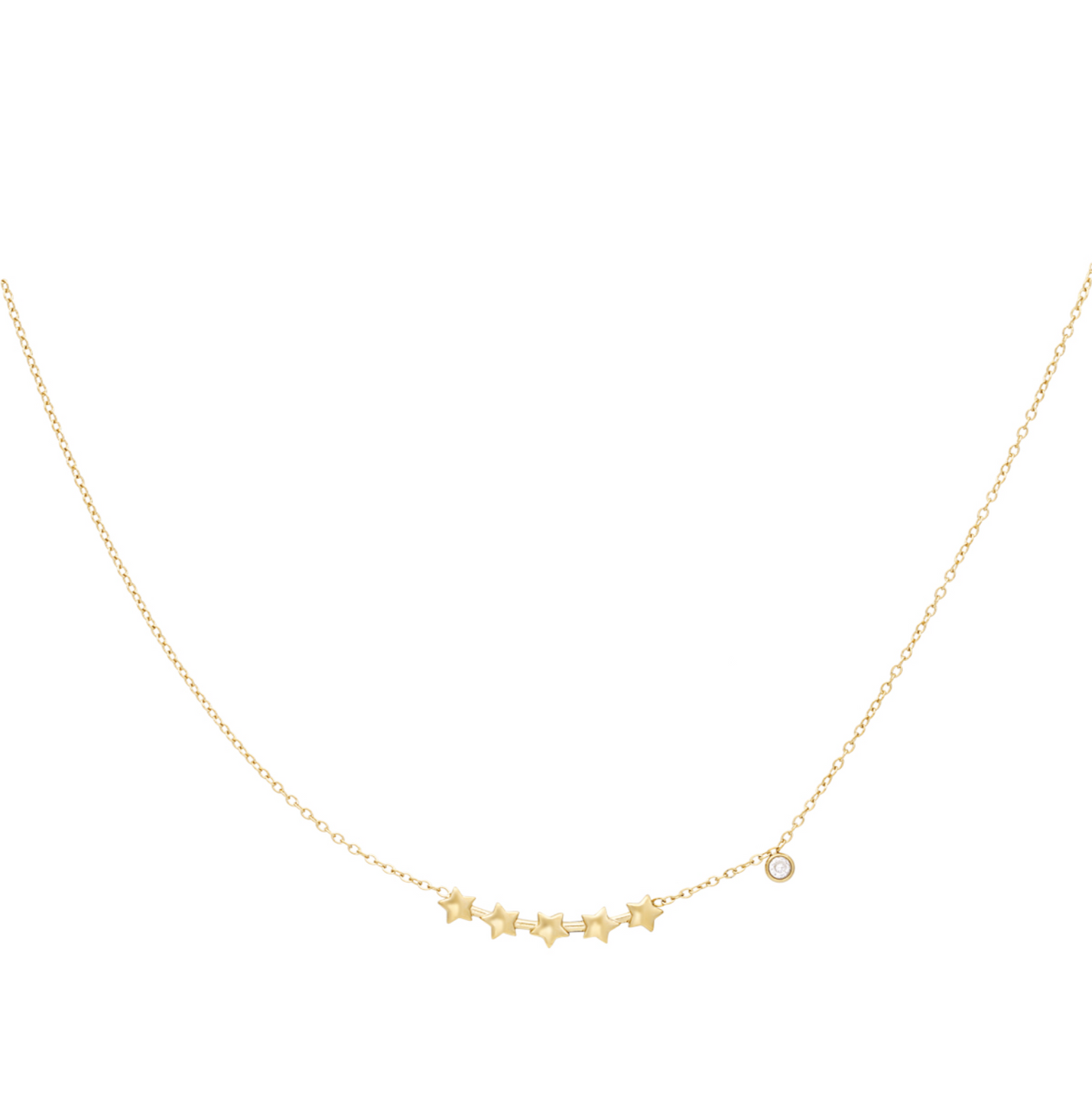 Sparkle star ketting goud