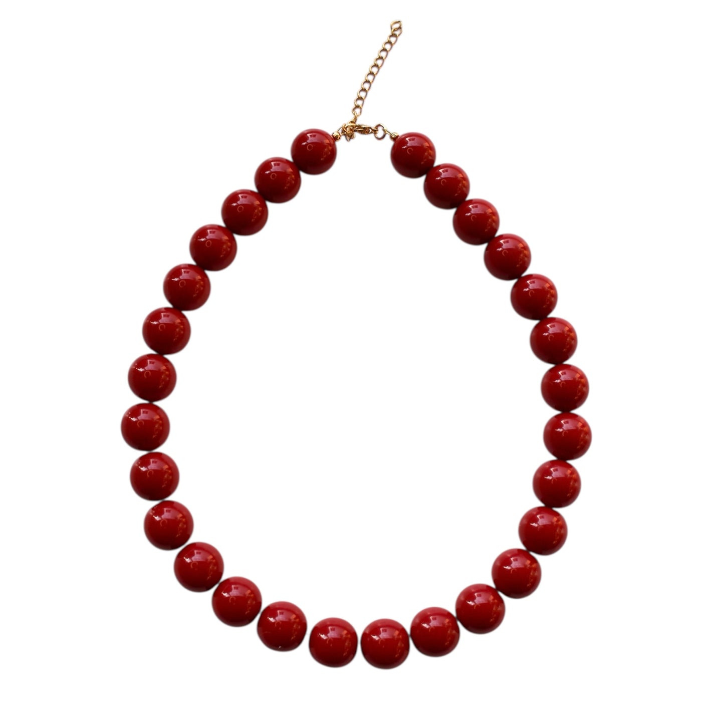 Bordeaux beads necklace