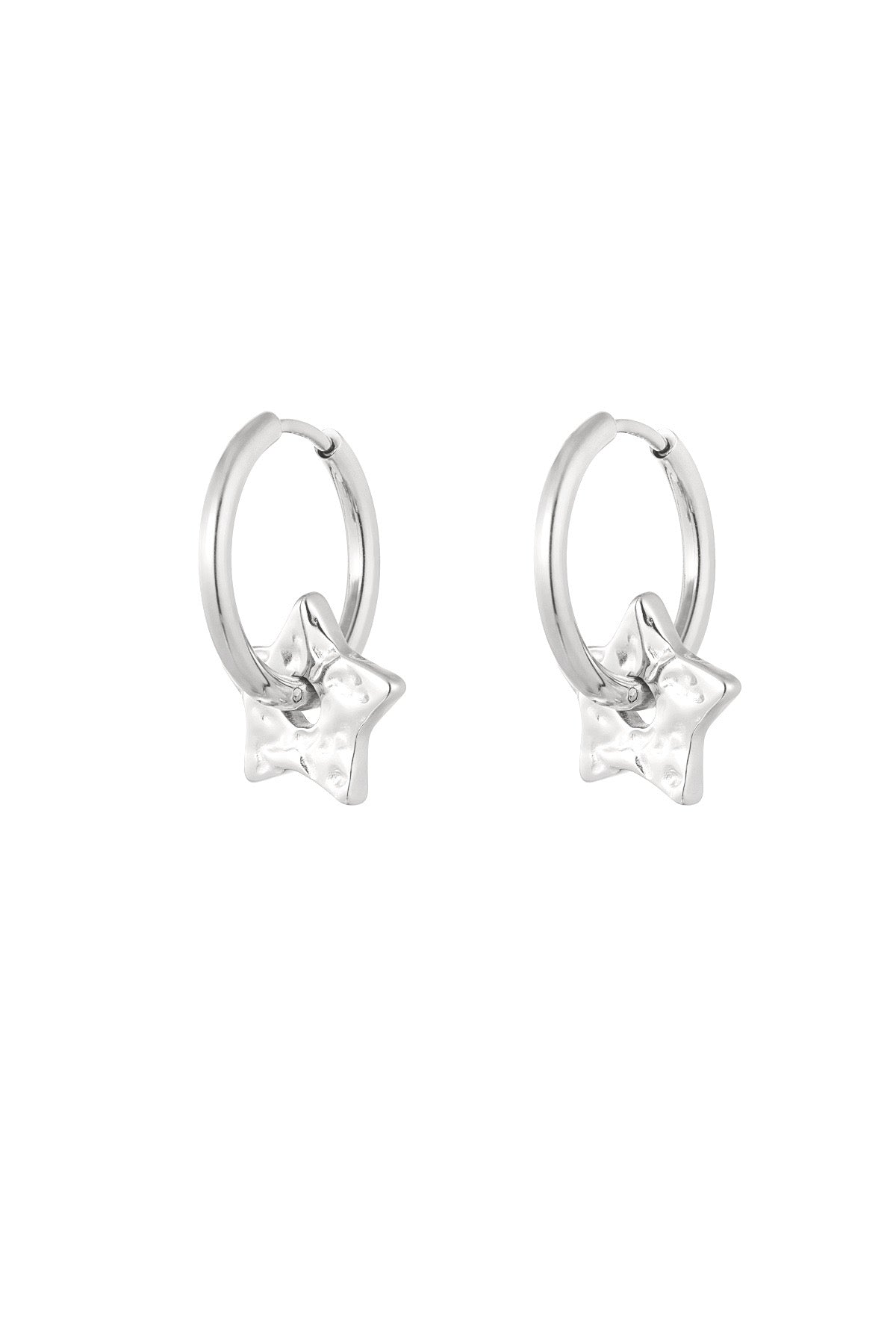 Basic star earrings zilver