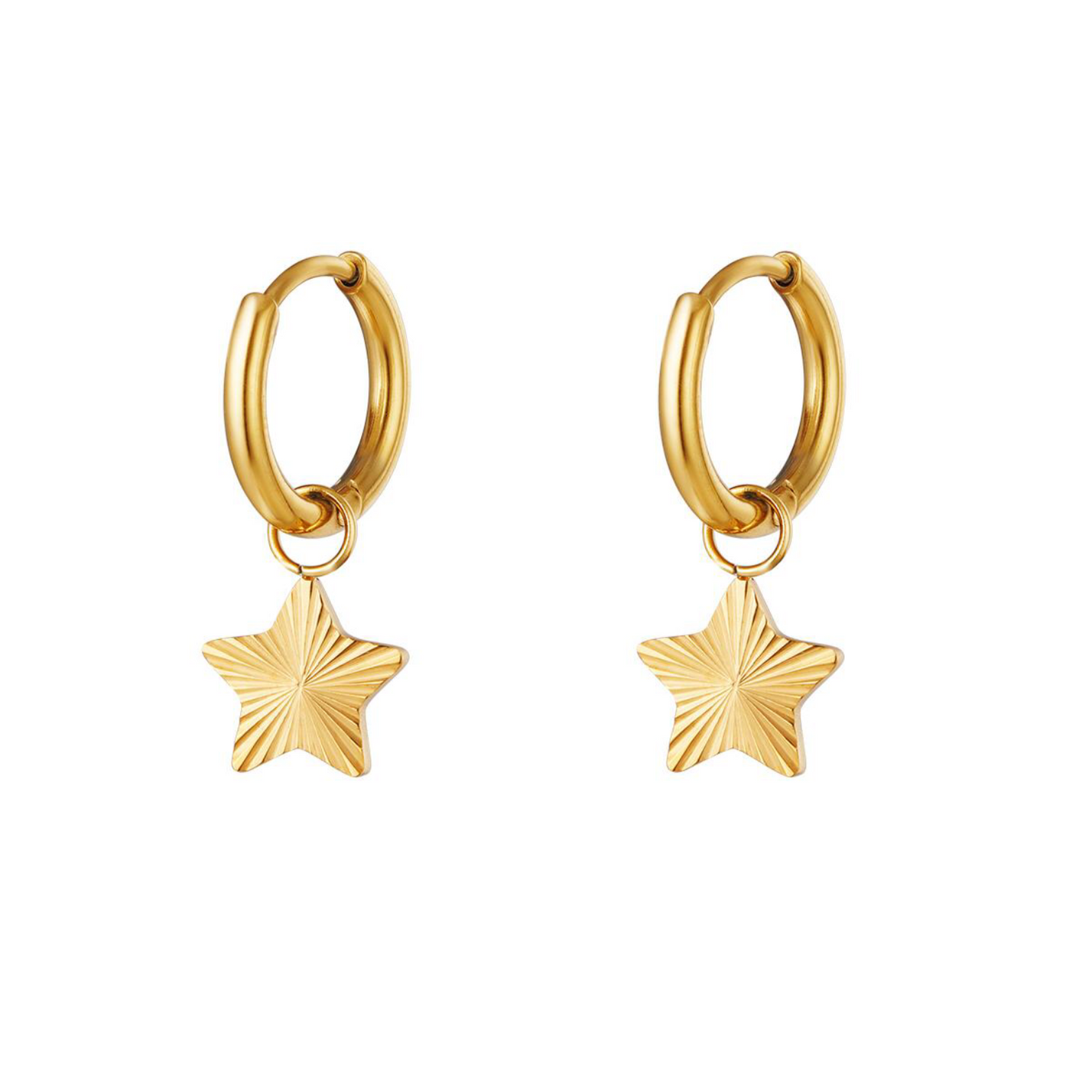 Little star oorbellen goud