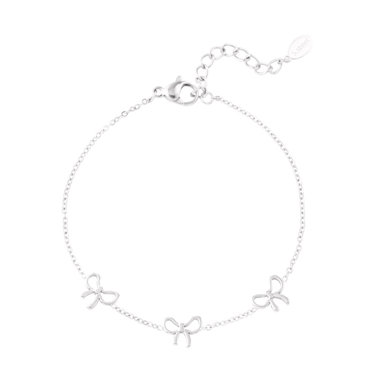 Strik armband zilver