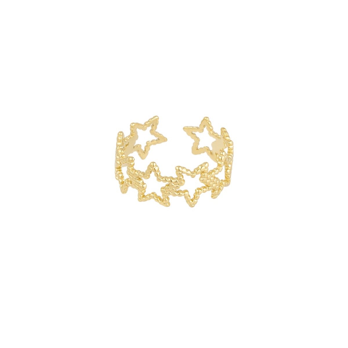 Sparkle star ring goud