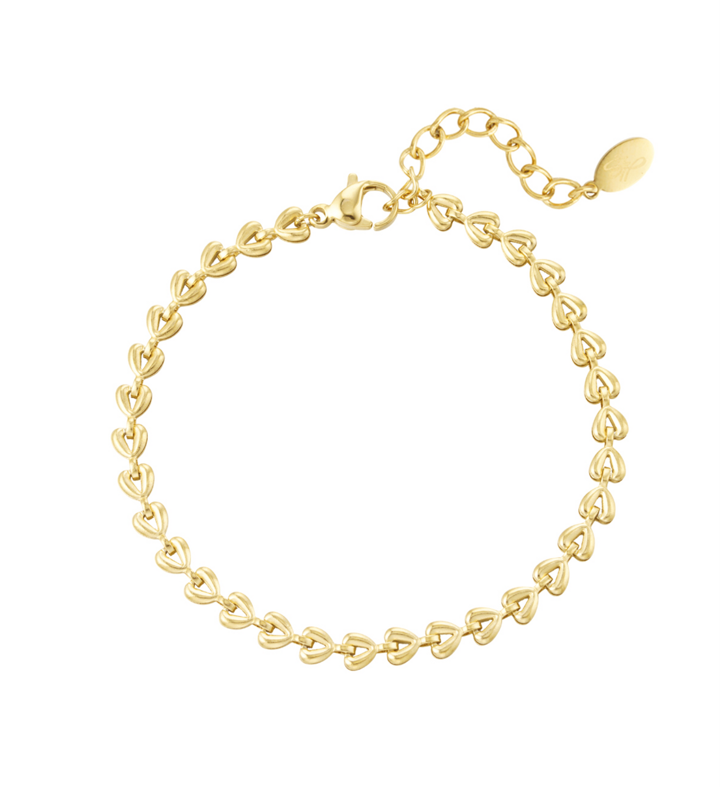 Connected armband goud