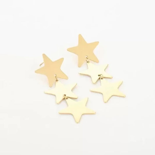 Tripple star earrings