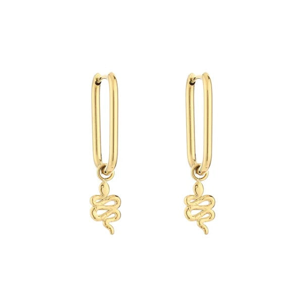 Ovale snake earrings