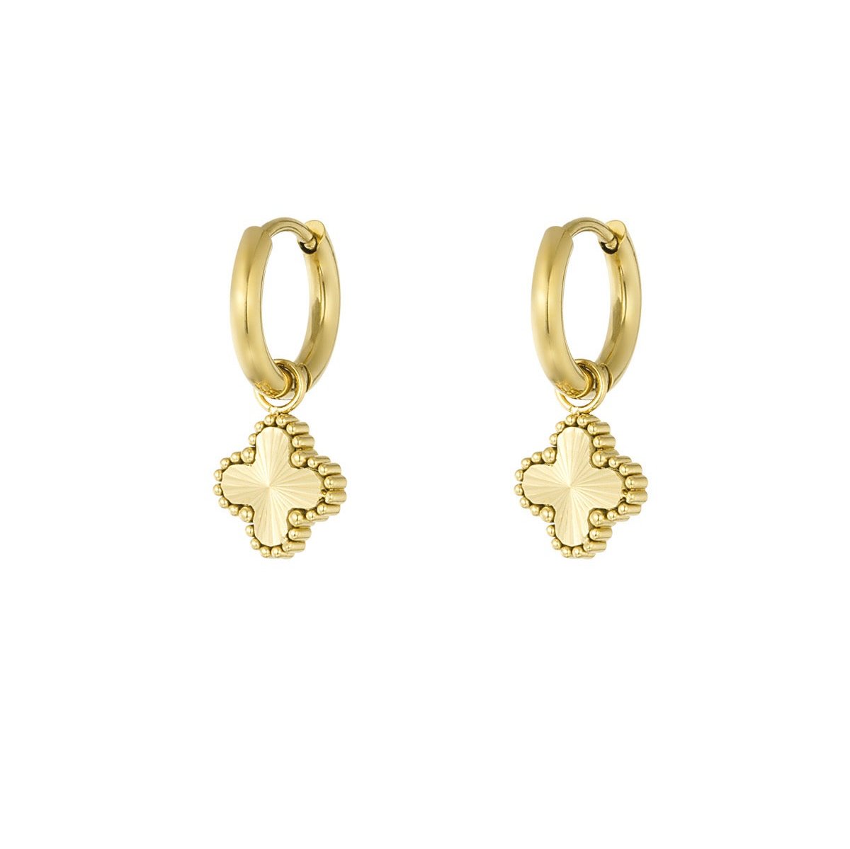 Klaver earrings gold