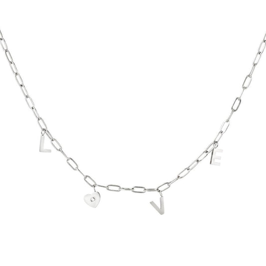 Love necklace zilver