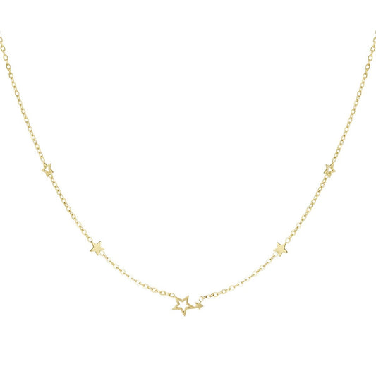 Necklace stars goud