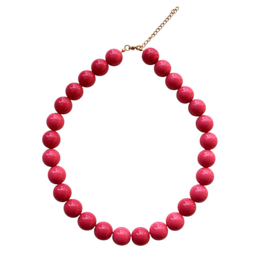 Pink cloud beads necklace