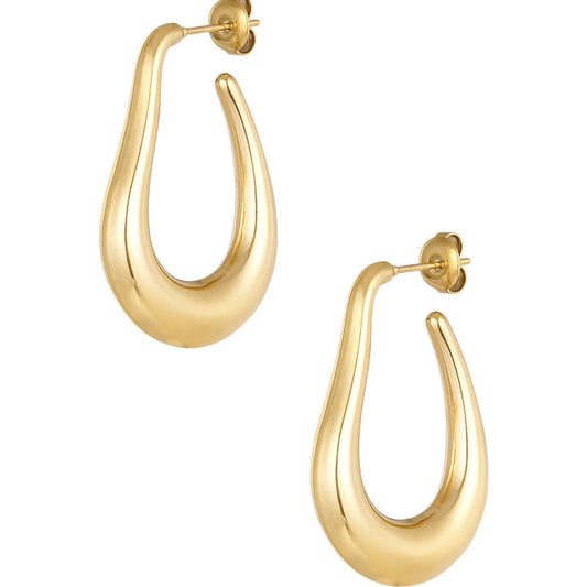 Earrings aesthetic druppel goud