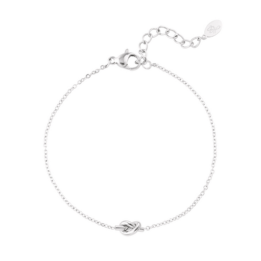 Twisted armband zilver