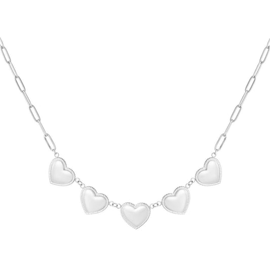 Small heart necklace zilver