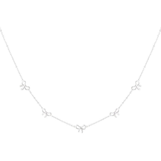 Charming necklace zilver