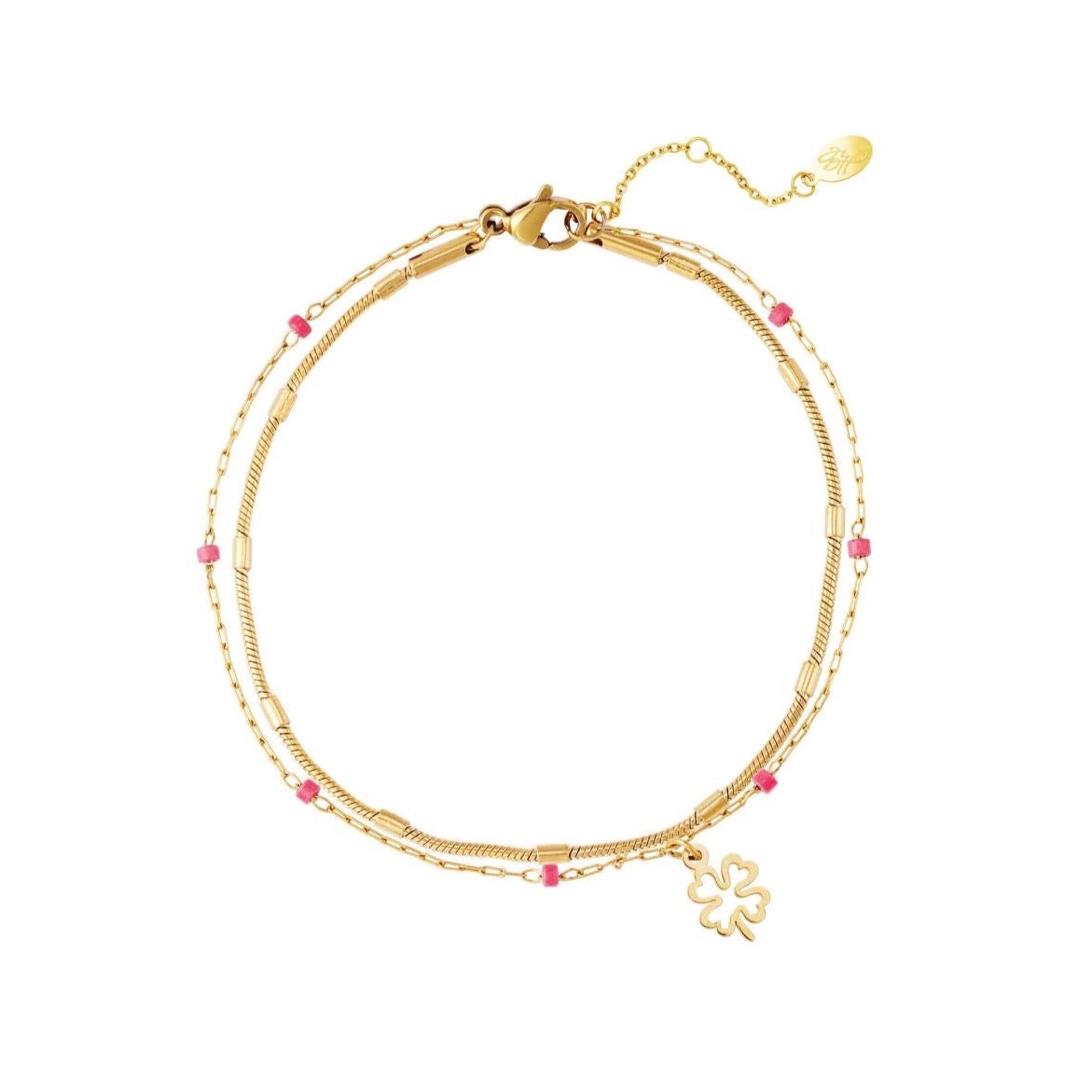 Klaver pink bracelet