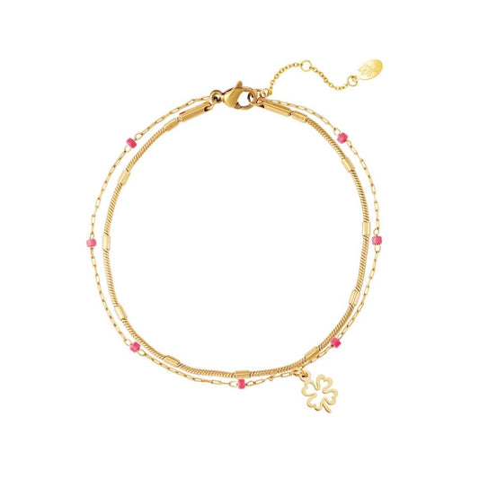 Klaver pink bracelet