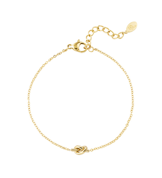 Twisted armband goud