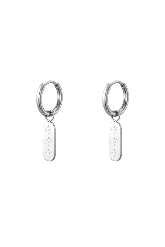 Sun earrings zilver