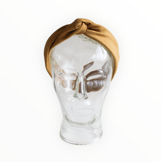 Haarband mosterd geel