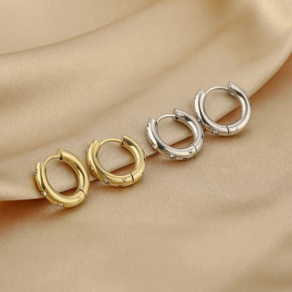 Sparkling hoops goud