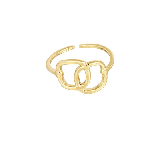 Ring squares goud