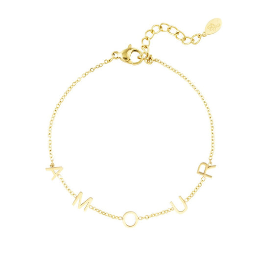 Amour bracelet goud