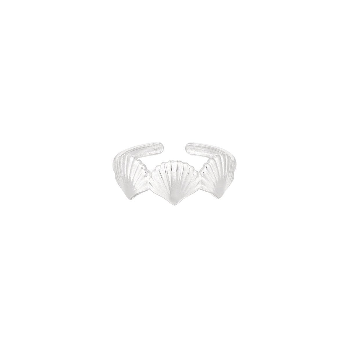 Shell ring zilver