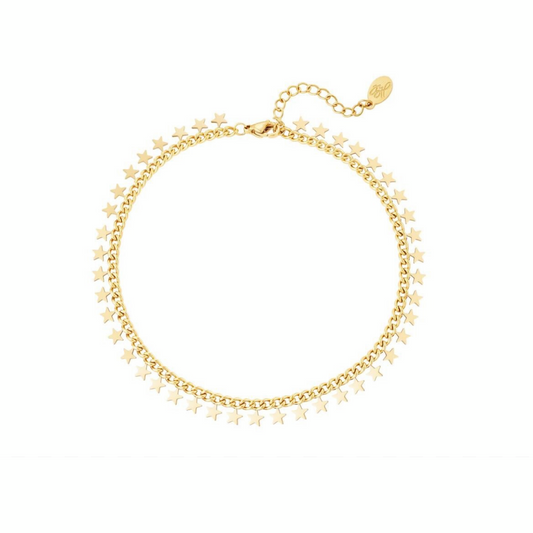 Star bracelet goud