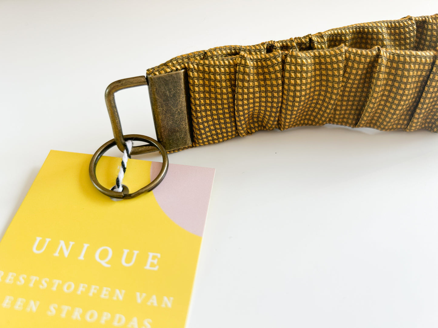 Keycord klein gold oker geel